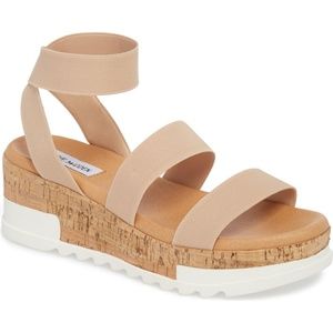 Steve Madden Bandi Platform Wedge Sandal Blush